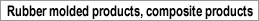 Rubber molded products, composite products